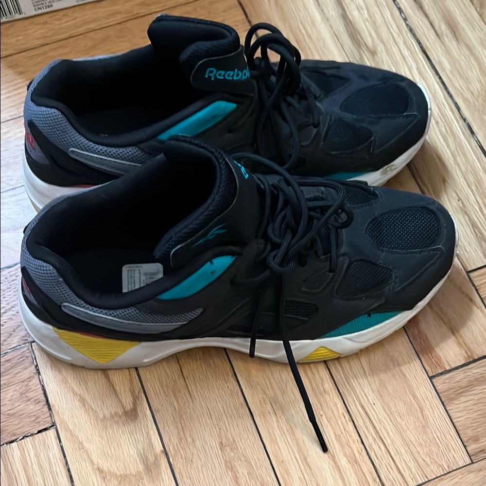 Reebok black, white, pink, aqua, yellow Sneakers